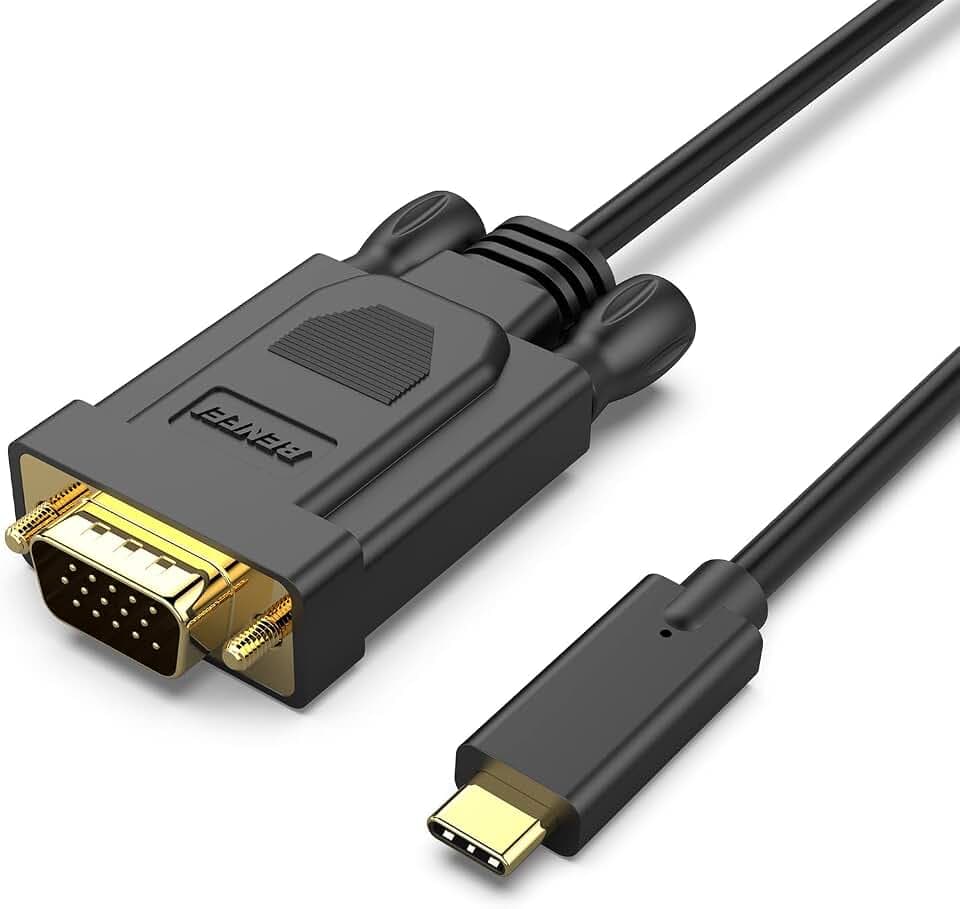 BENFEI USB C auf VGA Kabel 0,9M,USB Typ C[Thunderbolt 3/4]zu VGA Kable für iPhone 15 Pro/Max MacBook/Air 2023 iPad Pro iMac S23 XPS 17 usw(Typ C muss die Videoausgabefunktion unterstützen)