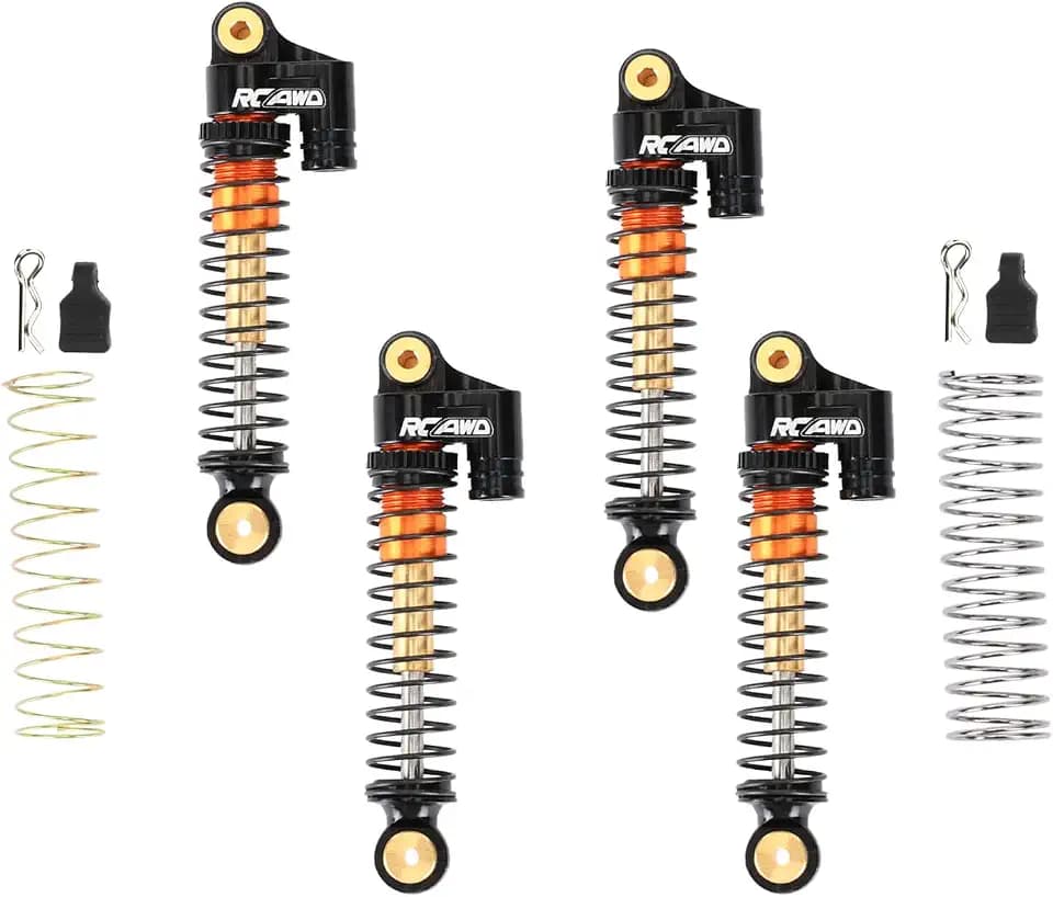 RCAWD SCX24 Shocks Absorber Double Barrel 43mm for Axial 1/24 Damper