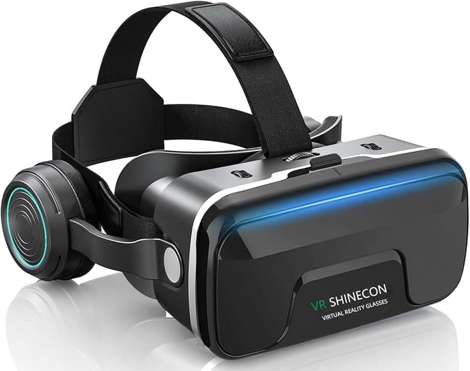 VR Brille Handy, VR Virtual Reality Brille HD Anti-Blaulicht, VR Headset 3D Brille für iPhone/Android 4,7-7,2 Zoll