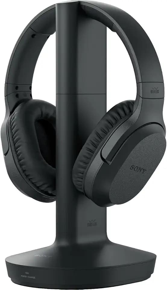 Sony RF400 Wireless Home Theater Headphones for Watching TV WHRF400, Black
