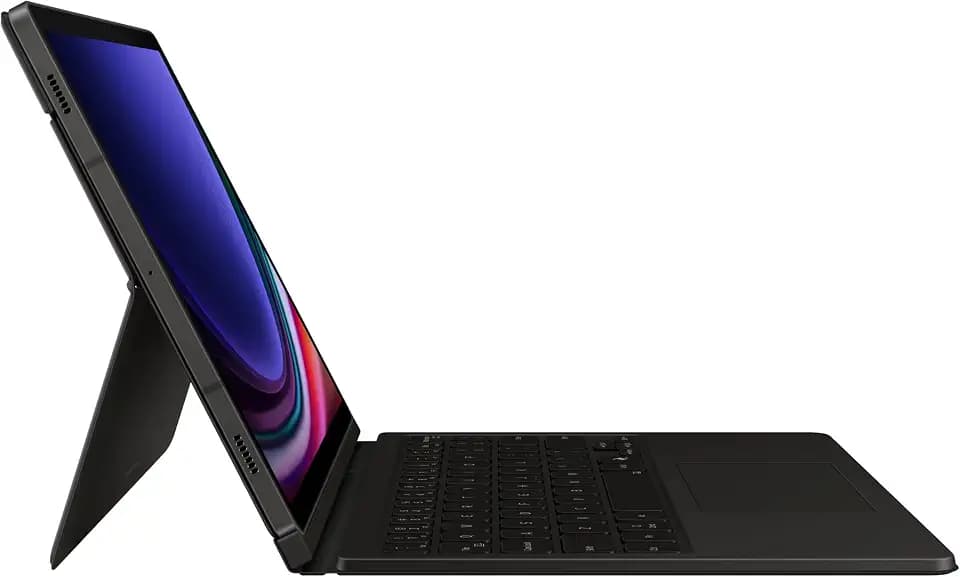 Samsung Book Cover Keyboard EF-DX725 für das Galaxy Tab S10 Lite FE S9 mit QWERTZ-Tastatur und AI-Taste, Zweiteilige schlankes Design, S Pen Fach, Black