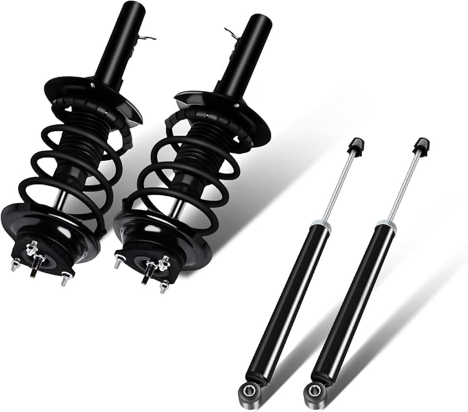 SCITOO Front and Rear Struts Assembly 4pcs for Ford for Focus 2006-2007