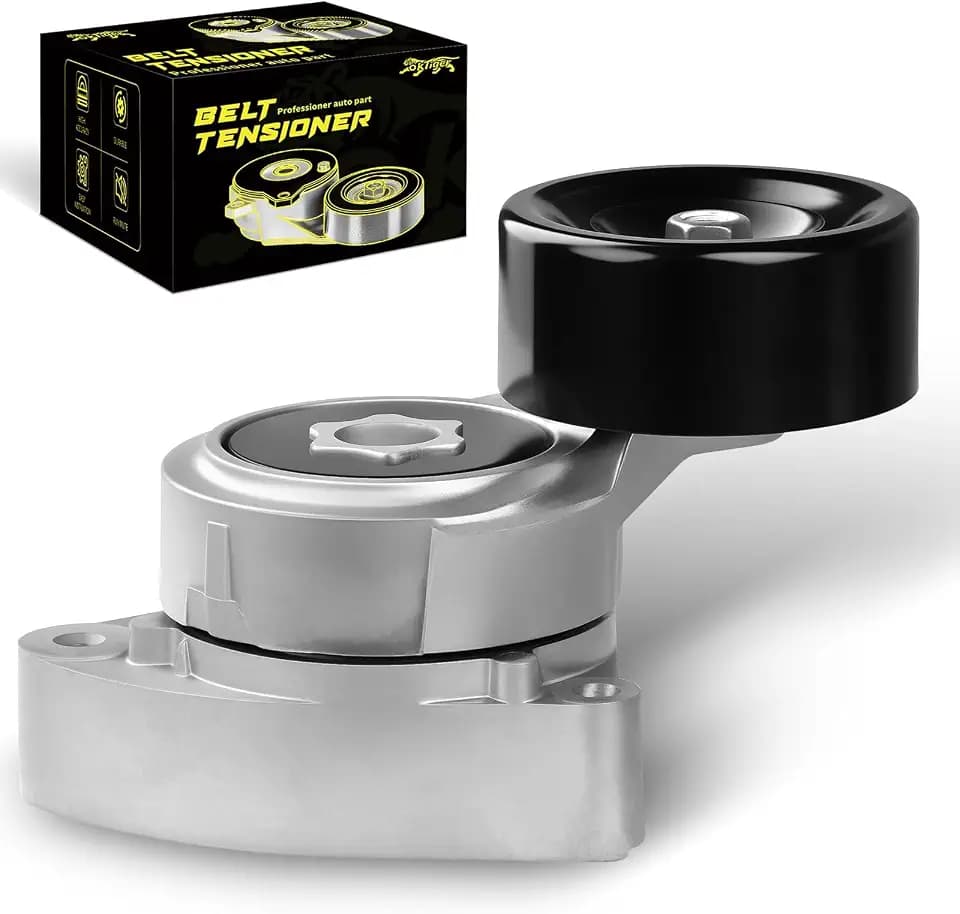 Oktiger Belt Tensioner Assembly with Pulley for Honda Civic Si Ex Ex-l Lx Se 2006-2015 2.0L/2.4L, Accord 2003-2007 2.4L, Crv 2002-2014 2.4L, for Acura Rdx 07-12 2.3L, Tsx 04-06 2.4L, OE # 38278