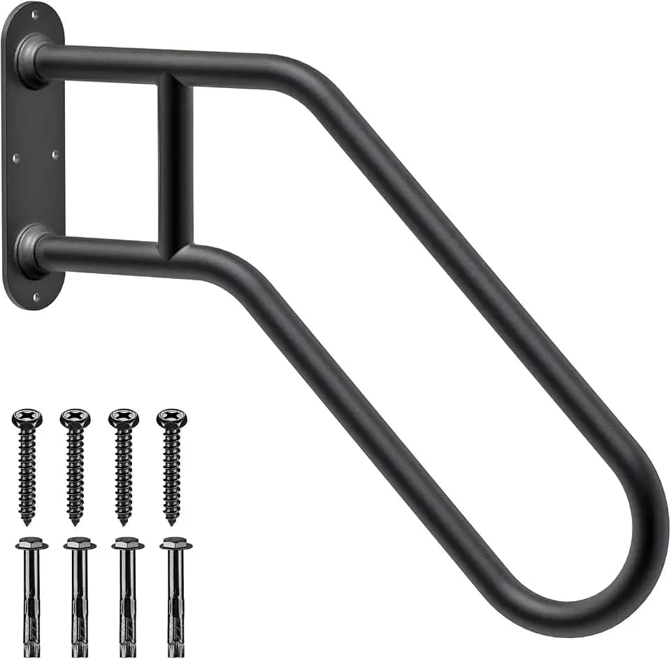 SELEWARE Heavy Duty Wall Mount Handrails for Indoor Outdoor 1-3 Steps