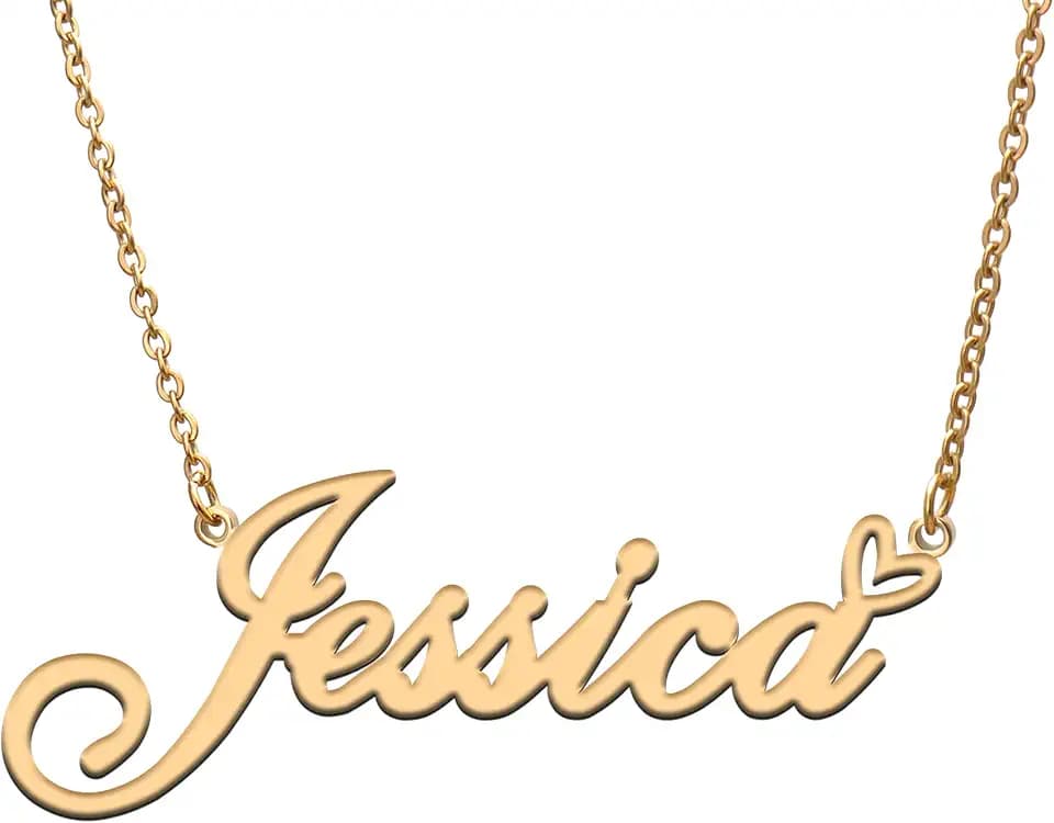 Custom Name Necklace Customized Personalized Plated Necklace for Mother Daughter Friendship Women Valentine's Day Christmas Birthday New Year Party