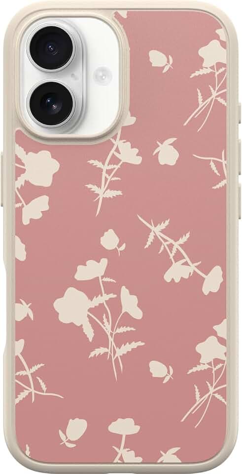 OtterBox iPhone 16 Symmetry Series Case - Pink Petals