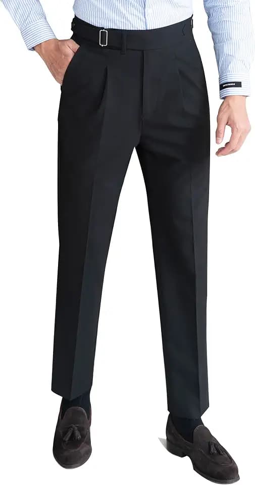 Men's Classic Gurkha Naples Italian Old Money Style Pants