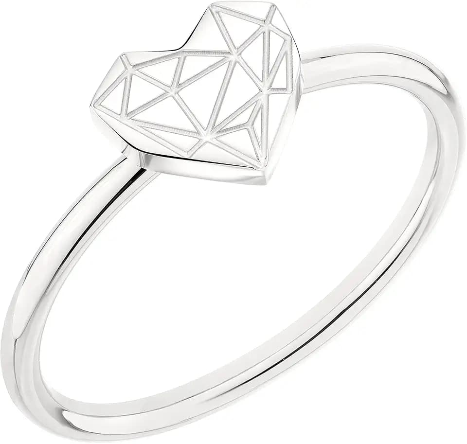 LIEBESKIND BERLIN Damen Ringe – Fingerringe aus Edelstahl mit Herz-Motiv - Verschiedene Designs, Farben & Größen – Eleganter Schmuck für jeden Anlass und das perfekte Geschenk