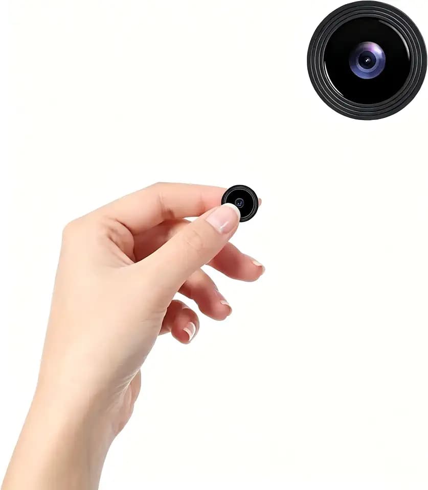 Hidden Camera for Home Use, Mini Security WiFi Camera, HD 1080P Outdoor/Indoor Night Vision Cam for Baby, Pets, Compatible with Smartphone, Tablets G/Y3 (Gunmetal Black, Micro 1 PCS)
