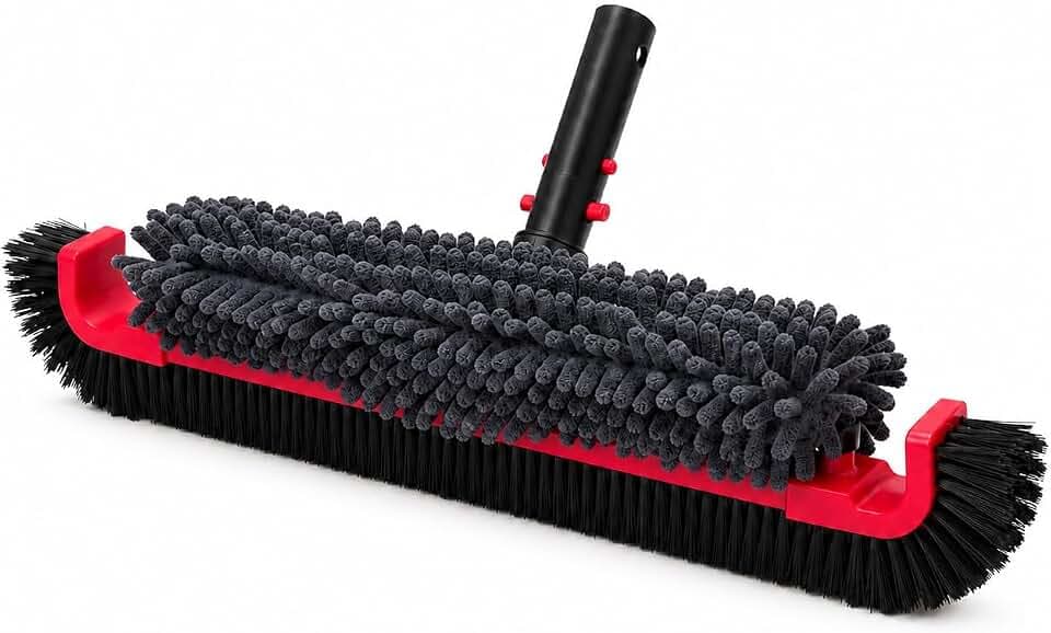 Sepetrel 22-Inch Curved Pool Brush Head, Chenille Scrubber