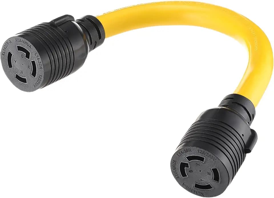 Kanayu L14-30R to L14-30R 1.5 FT 30 Amp Female to Female Adapter Cord