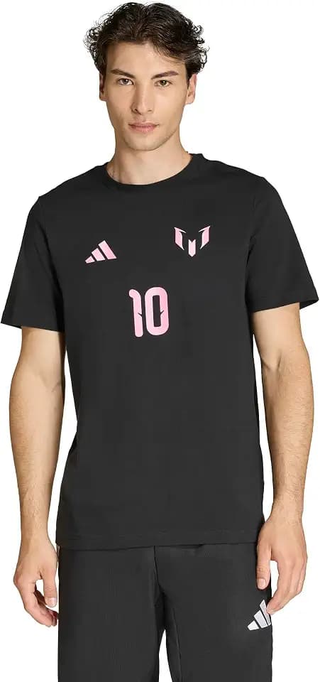 adidas Mens Messi Name & Number Graphic Soccer Cleats - Pink