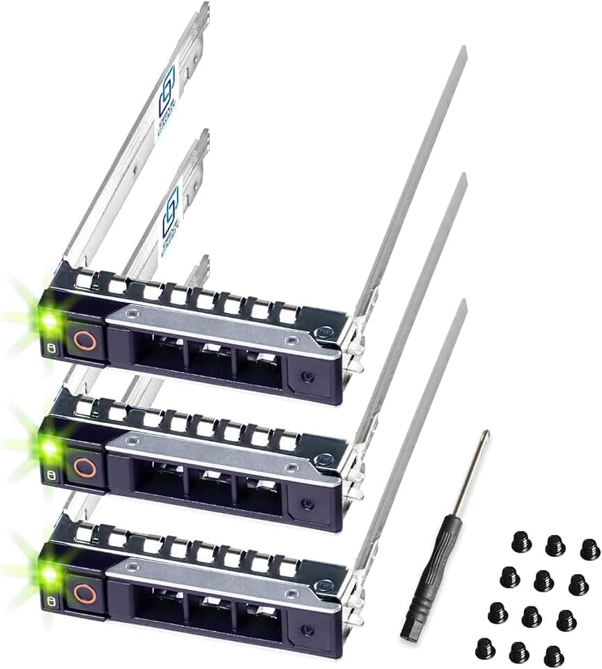 DRIVECADDY 3-Pack 2.5" SFF Caddy Tray - fits Dell PowerEdge 17-14th Gen