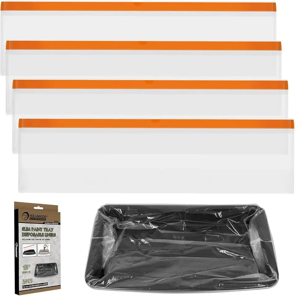 ROLLINGDOG 18 Inch Disposable Paint Tray Liners