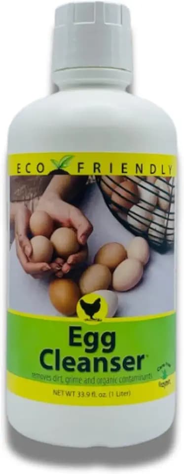 CareFree Enzymes Egg Washer & Egg Cleaner — Natural Enzyme Egg Wash for Fresh Farm Eggs, Safe for Backyard Chickens & Homesteads, 33.9 oz