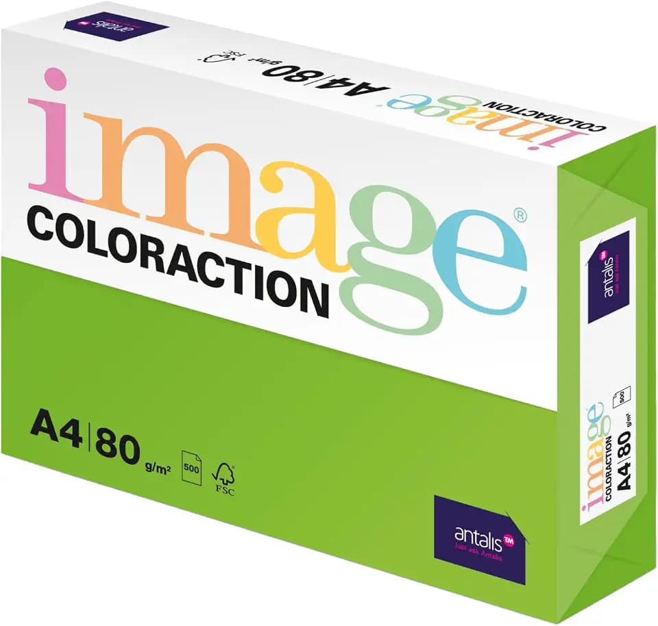 Java - farbiges Kopierpapier - DIN A4 210 x 297 mm, 80 g/m² - buntes, holzfreies Druckerpapier für Kopierer - 500 Blatt - Maigrün