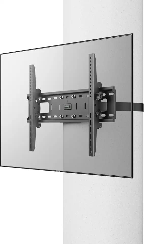 ZeboZap 37"–85" TVs | Outdoor Tilt TV Mount Fits Pillars & Poles, Weatherproof No Drill Gazebo & Pergola TV Mount, VESA 600x400, Holds 120 lbs