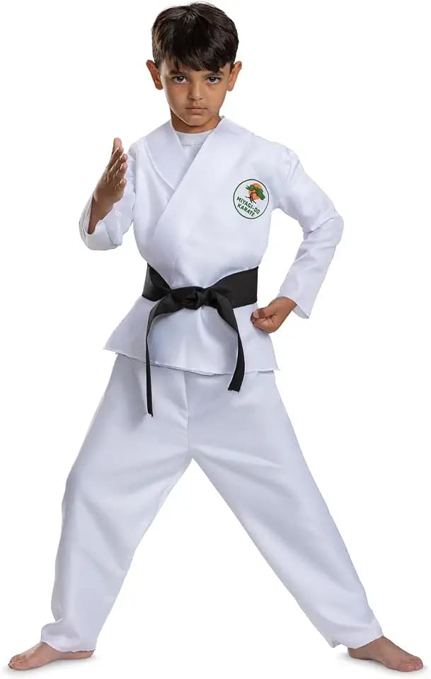 Disguise Cobra Kai Miyagi Do Kids Costume, Official Cobra Kai Costume Gi with Belt and Pants, Child Size (3T-4T)