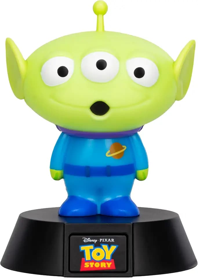 Paladone Toy Story Alien Icon Light, 3D-Charakter-Nachtlicht für Schlafzimmer, Schreibtisch oder Regal, Kinderlampe mit sanftem Leuchten, batteriebetriebenes Sammlerstück