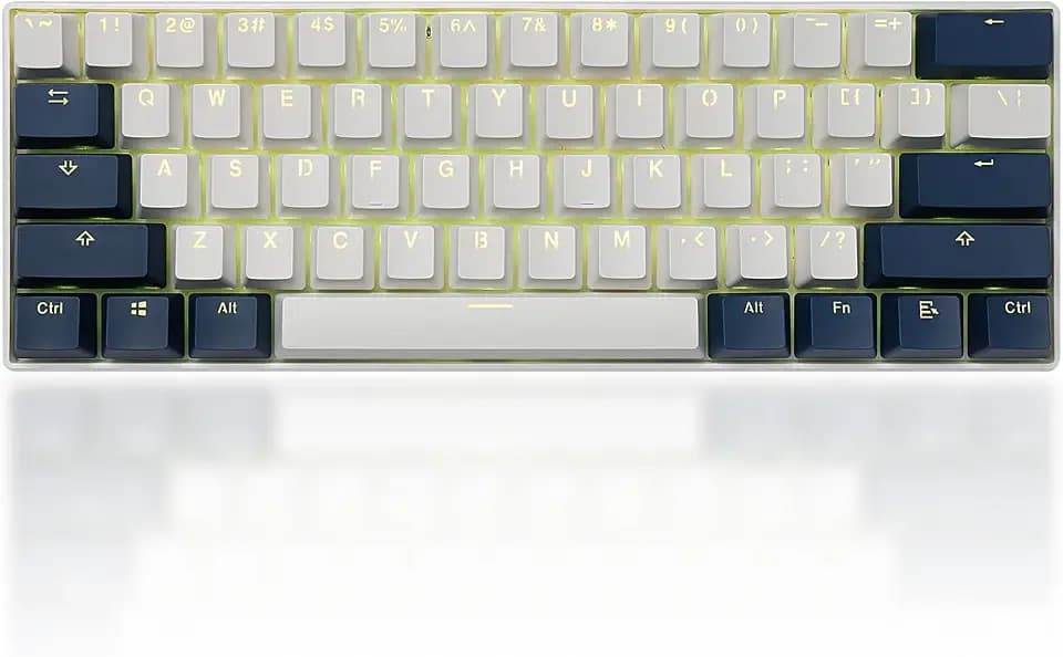 60% Keycaps Backlit PBT Keycap Set Doubleshot Cherry MX Key Caps OEM Profile Translucent with Keycap Puller for US UK Layout 61 68 60% MX Switches Mechanical Keyboard