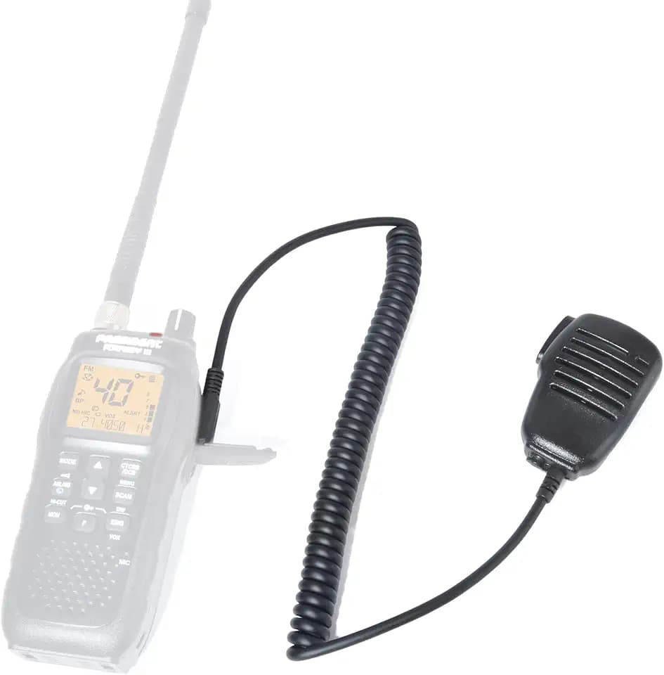 HYS Funkgeräte Handmikrofon Kompatibel mit President Randy III CB-Radiosender | Lautsprechermikrofon passend für Randy 3 Funkgeräte | mit PTT Taste