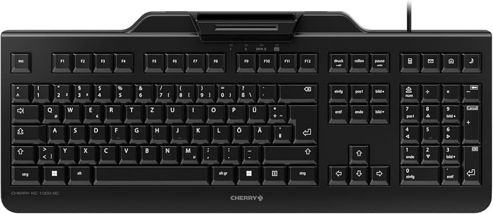 CHERRY KC 1000 SC, Kabelgebundene Security-Tastatur, DE QWERTZ, Schwarz