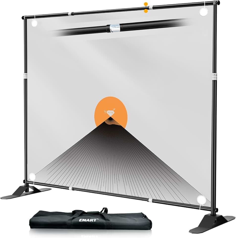EMART Photo Backdrop Stand Heavy Duty 10x10ft Adjustable Banner Stand