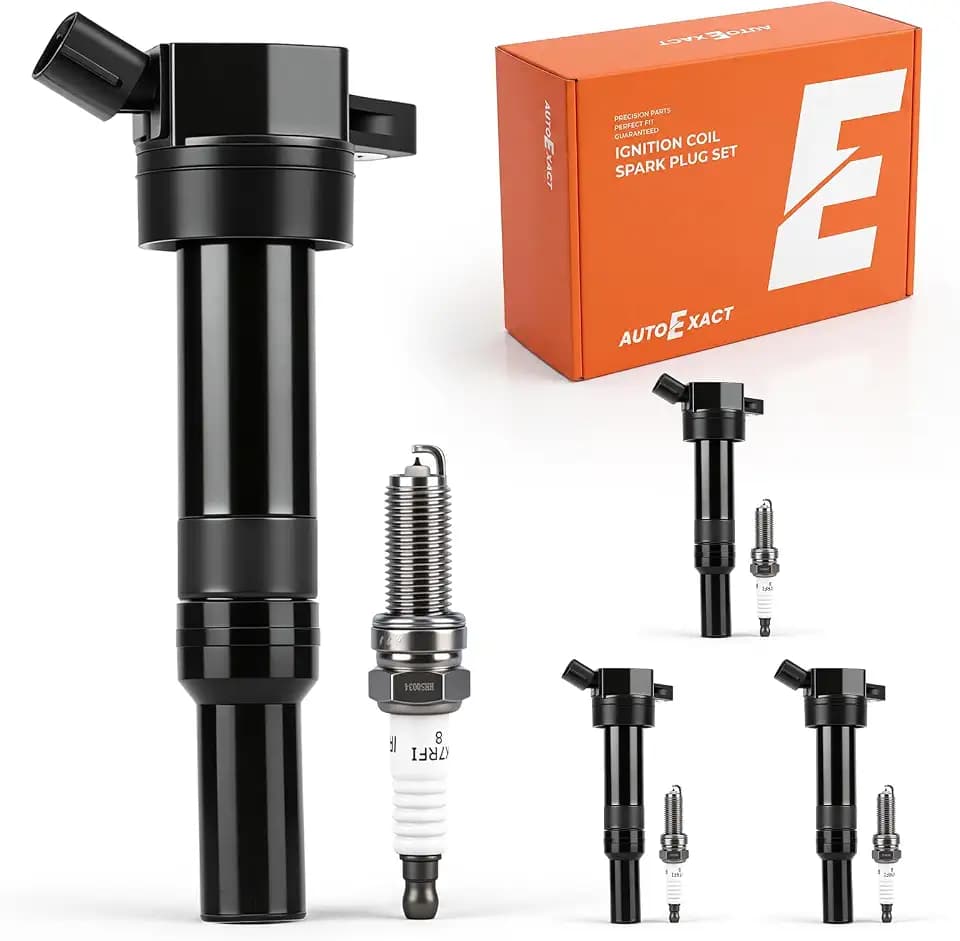 Ignition Coils UF651 Iridium Spark Plugs Kit Fit for Hyundai Kia 1.8/2.0L