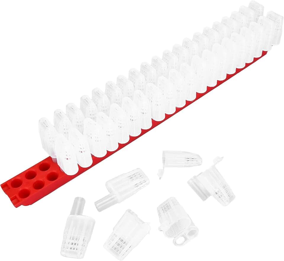 Queen Bee Cage Plastic Bee Rearing Cages Kit with Transport Strip Beekeeping Accessories for Professional Beekeepers High Quality Safe Durable Non Environmentally Friendly Long