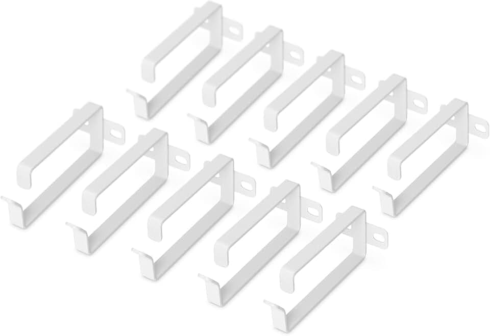 DIGITUS Kabel-Führungsbügel 44 x 100 mm - 10 Stück - Netzwerk-Schrank 19-Zoll - Kabel-Management - Grau