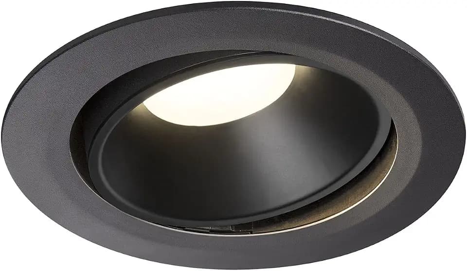 SLV Deckeneinbauleuchte NUMINOS® MOVE DL XL/LED Spot, Fluter, Deckenstrahler, Deckenleuchte, Einbau-Leuchte, Innen-Beleuchtung / 4000K 37.4W 3600lm schwarz 40Grad