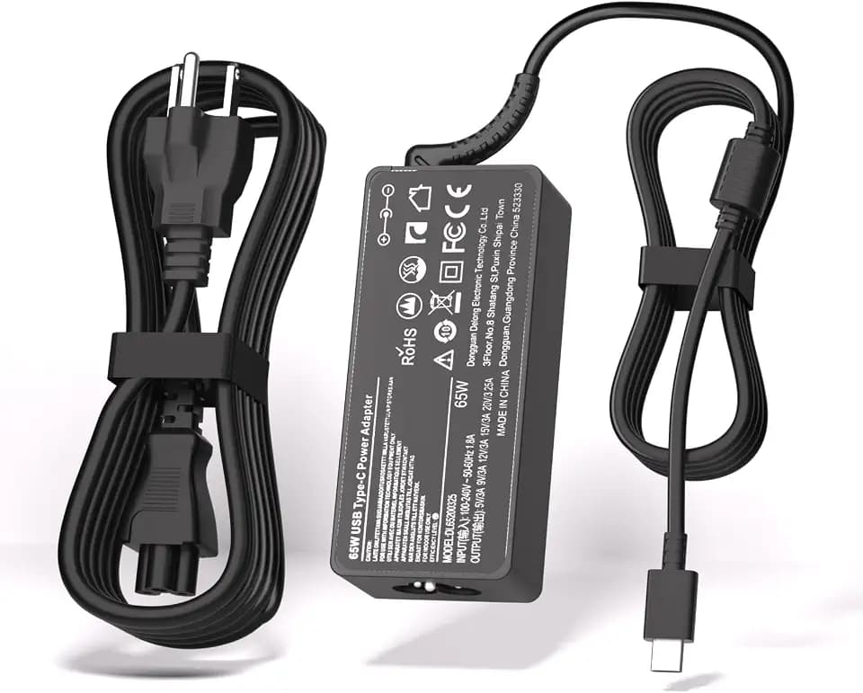 65W USB C Charger for NOCO GBC011 Power Adapter for NOCO Boost X GBX45 1250A GBX55 1750A GBX75 2500A GBX155 4250A, Boost Air AX65 UltraSafe Portable Jump Starter Power Supply Charging Cord