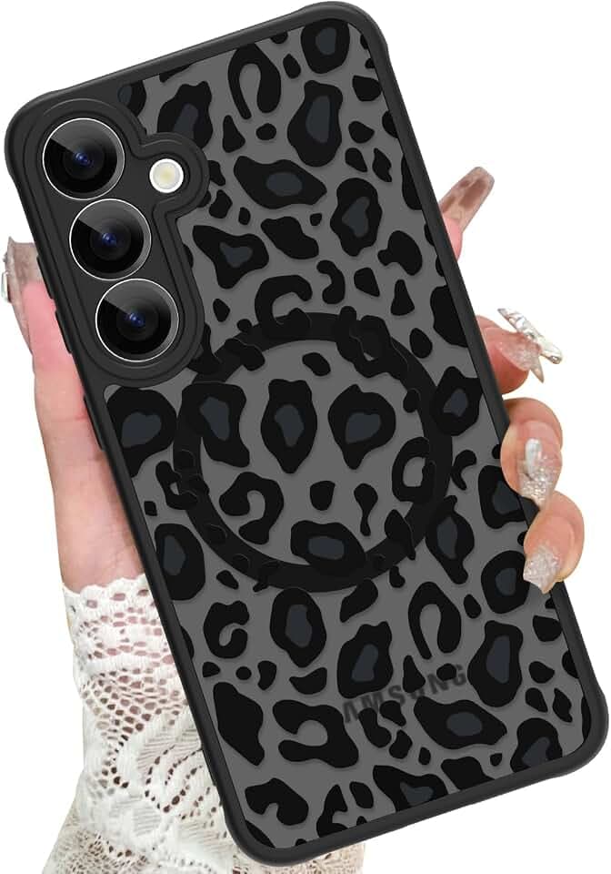 KANGHAR Case for Galaxy S24 Phone Case Leopard Printed Pattern