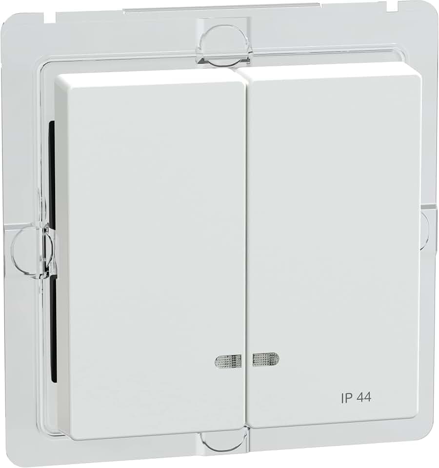 Schneider Electric Merten Doppelwippe mit Kontrollfenster, MEG3424-0325