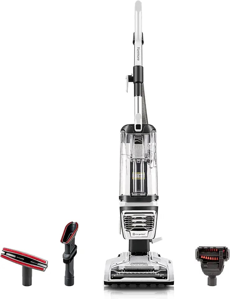 Kenmore DU4399 Featherlite Lift-Up Beutelloser Staubsauger mit 2 Motoren, leichter Teppichreiniger mit Haarentferner-Bürstenrolle, HEPA-Filter und 2 Reinigungswerkzeugen
