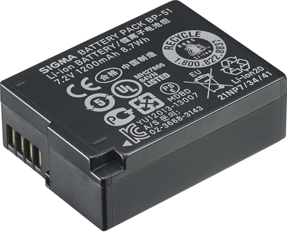 Sigma BP-51 Li-Ion Akku für DP1 und DP2 Quattro Digitalkamera