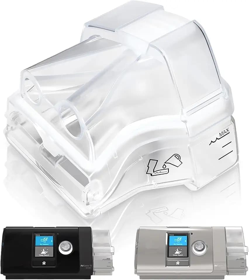 Replacement Water Chamber for ResMed AirSense 10, 380ml Cleanable Humidifier Water Tank, Reliable Seal & Easy Install CPAP Supplies