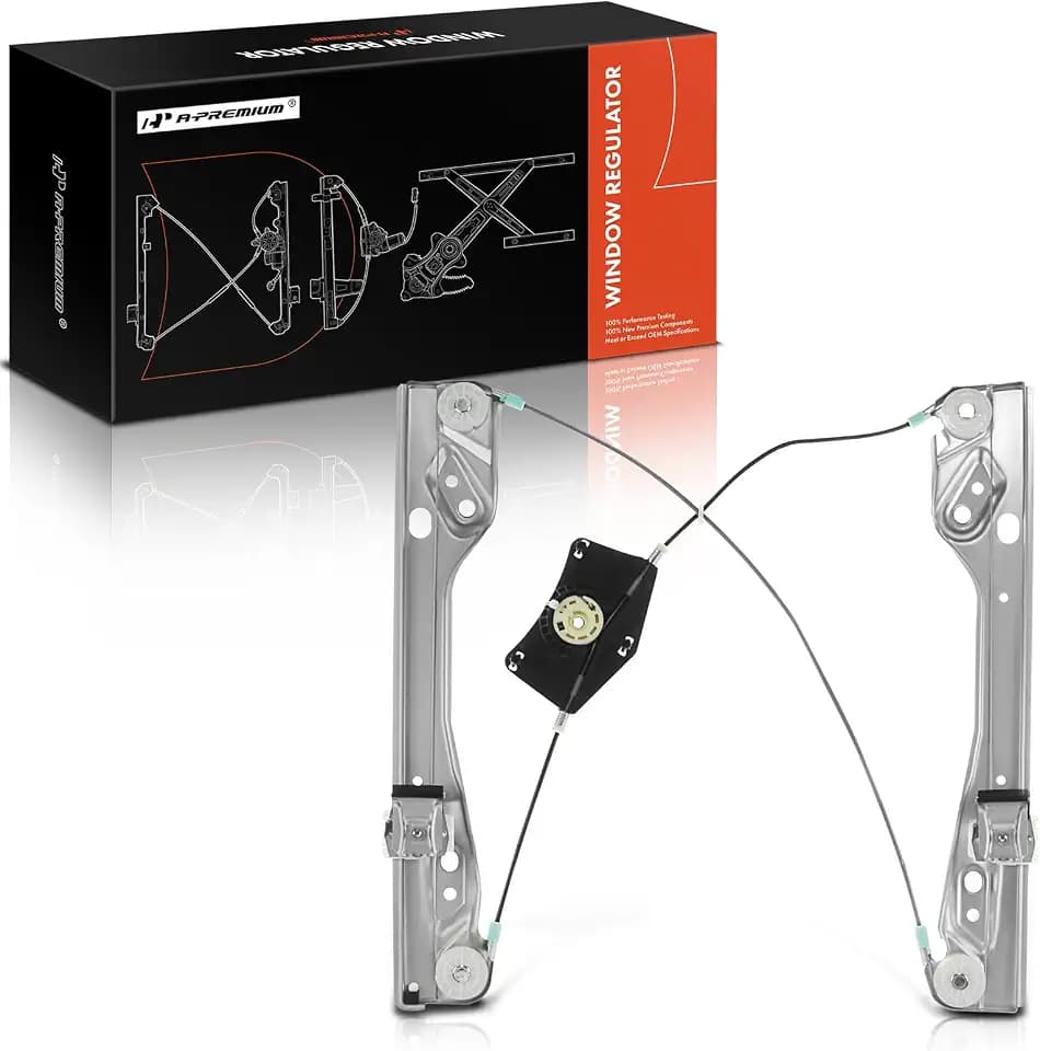 A-Premium Power Window Regulator Front Driver Side, Without Motor