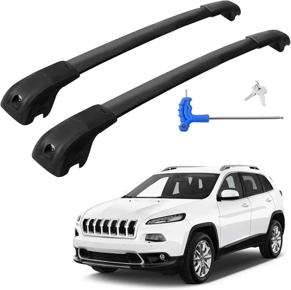 330LB Roof Rack Cross Bars Fit for 2014-2023 Jeep Cherokee Cargo Bars