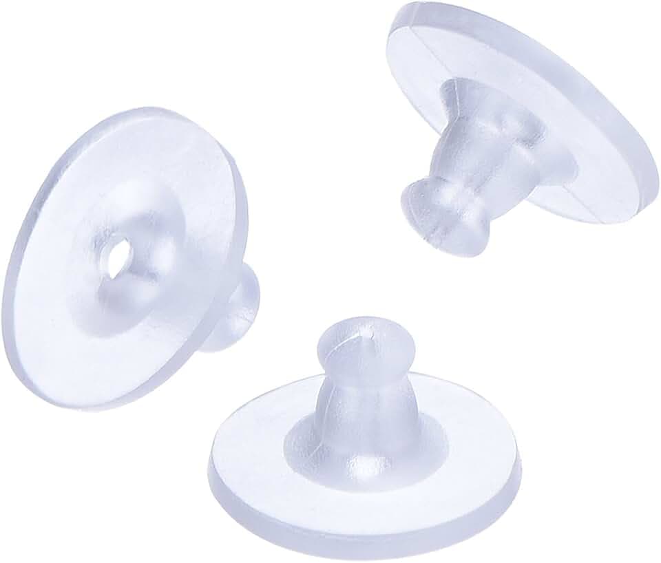 Outus Klar Gummi Ohrring Ohrstopper 100 Packung