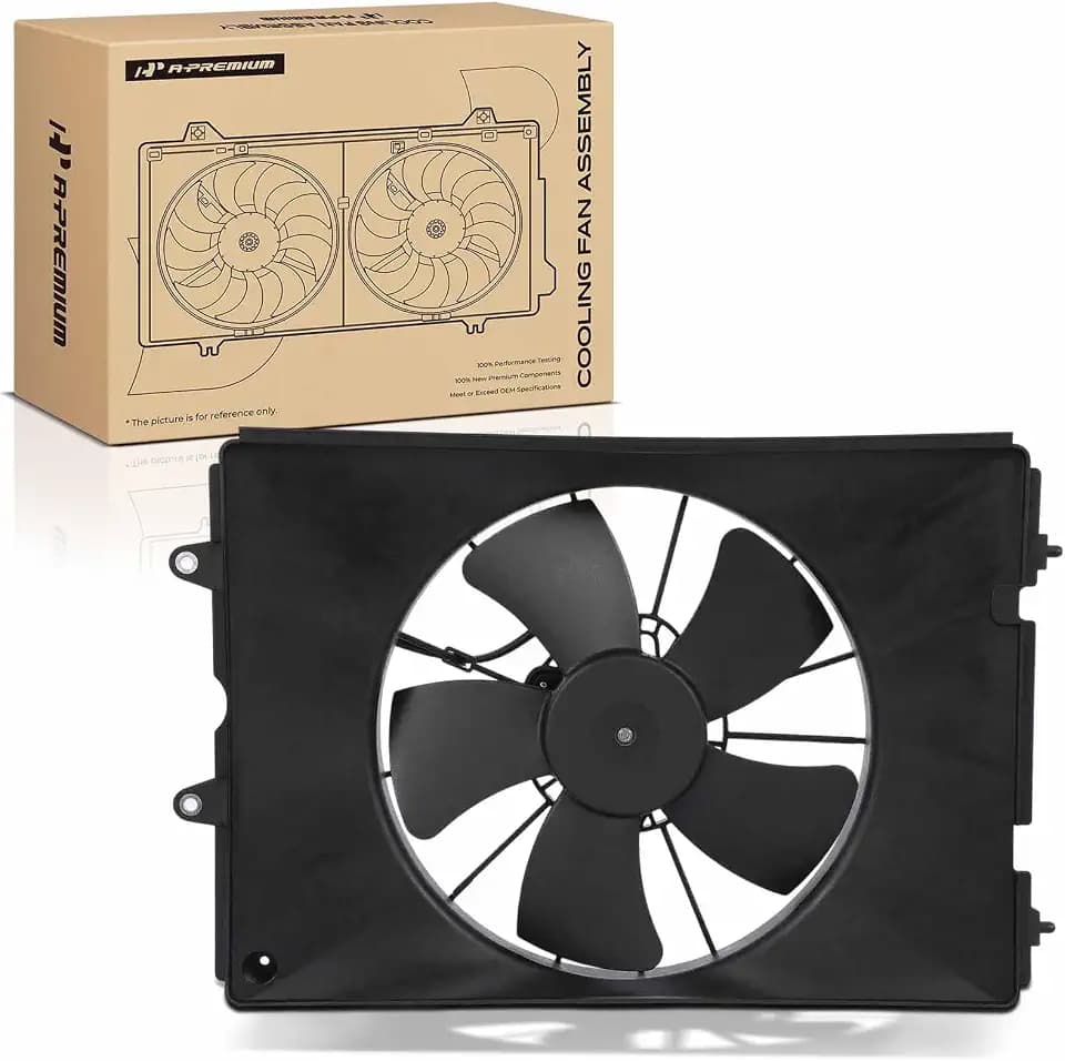 A-Premium Left Engine Radiator Cooling Fan Assembly