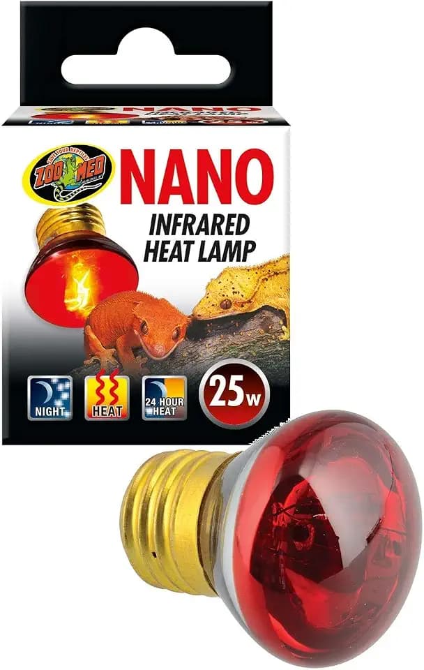 Zoo Med Labs 25W Nano Infrared Heat Lamp, Red, 1 Count (Pack of 1)