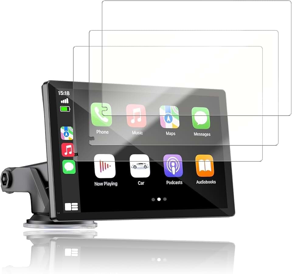 NOUKAJU [3pack] Screen Protector for HAUXIY Q9S Car Carplay Screen 9inch, HD Protective Film,6h Hardness,Scratch,Anti-Fingerprin,Protective Film for HAUXIY Q9S Carplay(Not tempered glass)