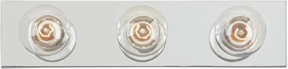 Westinghouse 6640600 Bath Bar Vanity, 3-Light, Chrome