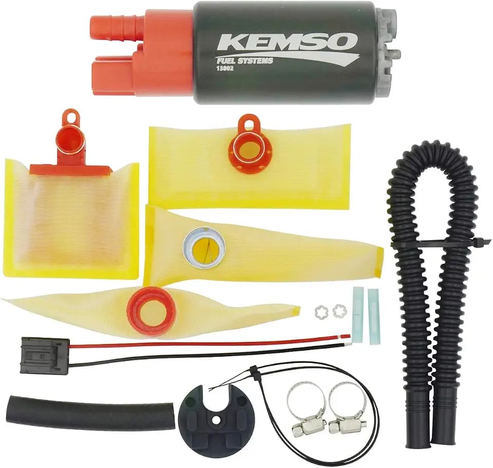 KEMSO OEM Replace Fuel Pump for Yamaha YZF R1 2002-2014 | YZF R6/R6S 2003-2005/2008-2021 | Rhino 700/YXR700F/YXR70F/YXR7F 2008-2013 | Harley-Davidson FLHRI Road King 2000-2007, L13802-11
