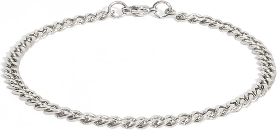 Made by Nami Edelstahl Armband mit Karabiner Verschluss - Hochwertiges Glieder-Armband - Dezente Armkette Herren - versch. Größen & rostfrei - Geschenk Geburtstag Männer