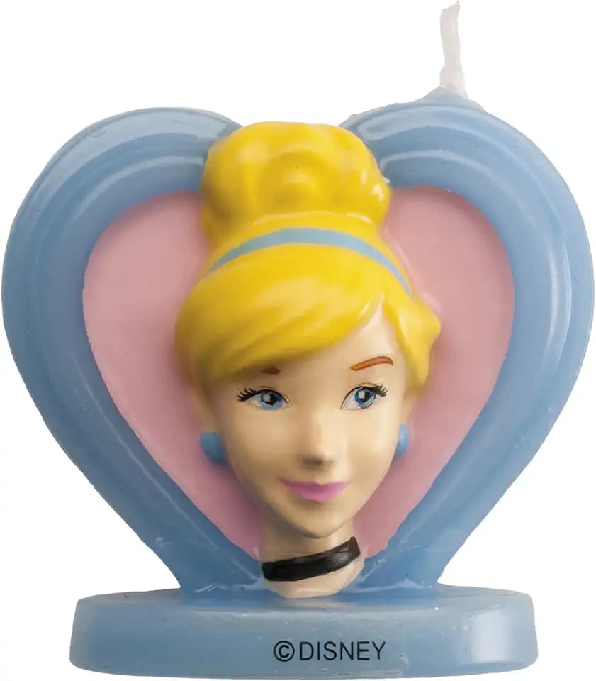 dekora - Geburtstagskerze Kuchen Cinderella 3D 5,5 cm