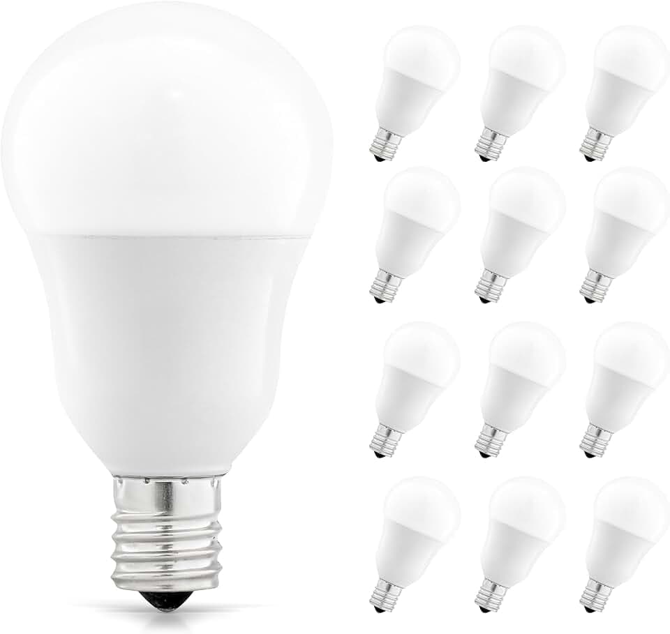 Feit Electric A15 Classic LED Light Bulb, 60W Eq, Daylight White, 12 Pack
