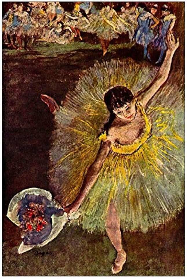 Degas Edgar-End of The Arabesque, Dekorative Paneele, Holz, Mehrfarbig, 60 x 1.8 x 90 cm