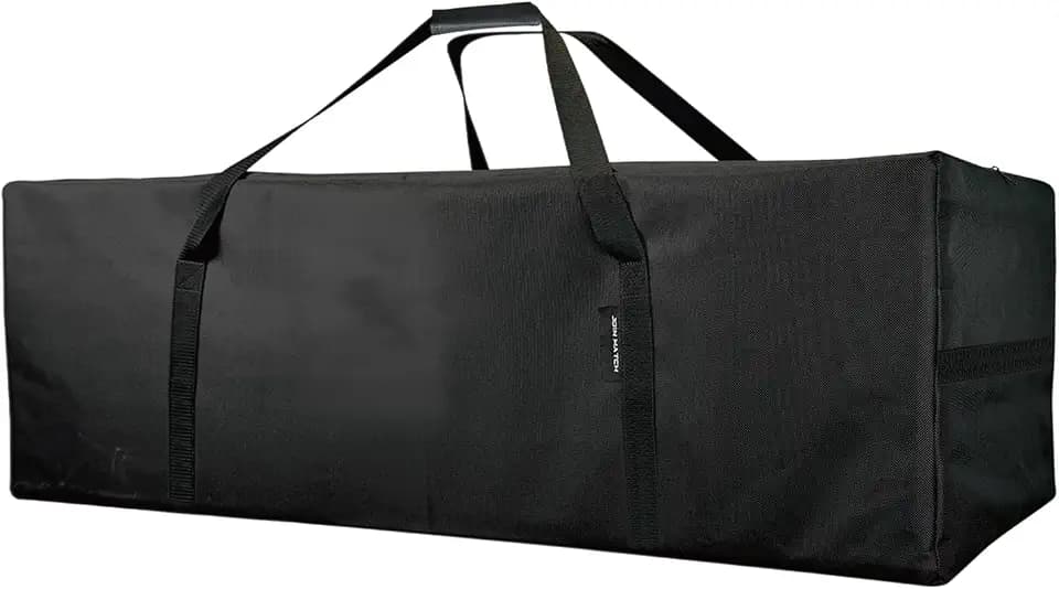 Large Travel Duffel Bag, 60 inch Sport Storage Large Zippered Bag, Sturdy & Water Resistant Made of Durable 600D Oxford Fabric for Camping & Hiking